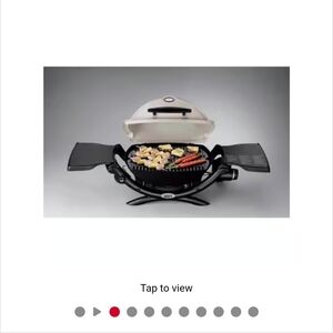 Brand New Weber Portable Outdoor Grill with Side Tables.propane Nit Included.